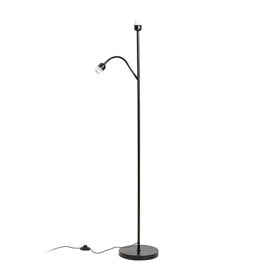 Rendl Pampa stativ lampadar negru E27 cu brat citit