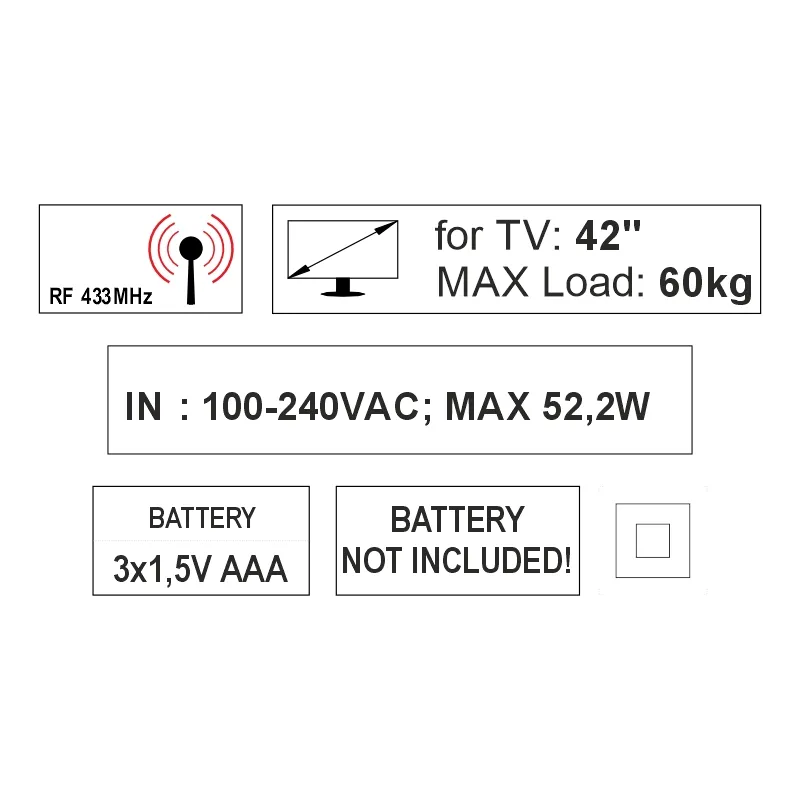Furnika TV Lift 600 lift TV motorizat pentru mobilier