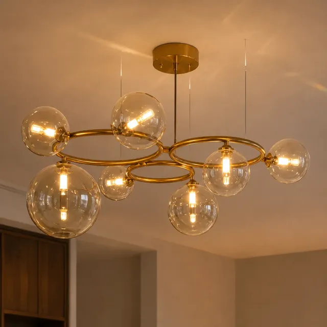 Alessandro Design Venere Luce lustra aurie 7xG9