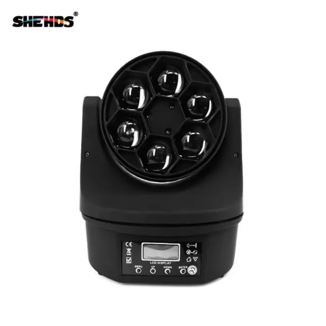 Shehds Bee Eye 6x15W moving head beam wash RGBW