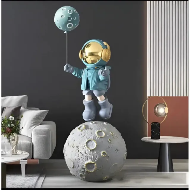 Alessandro Design Astronaut lustra LED rasina albastra