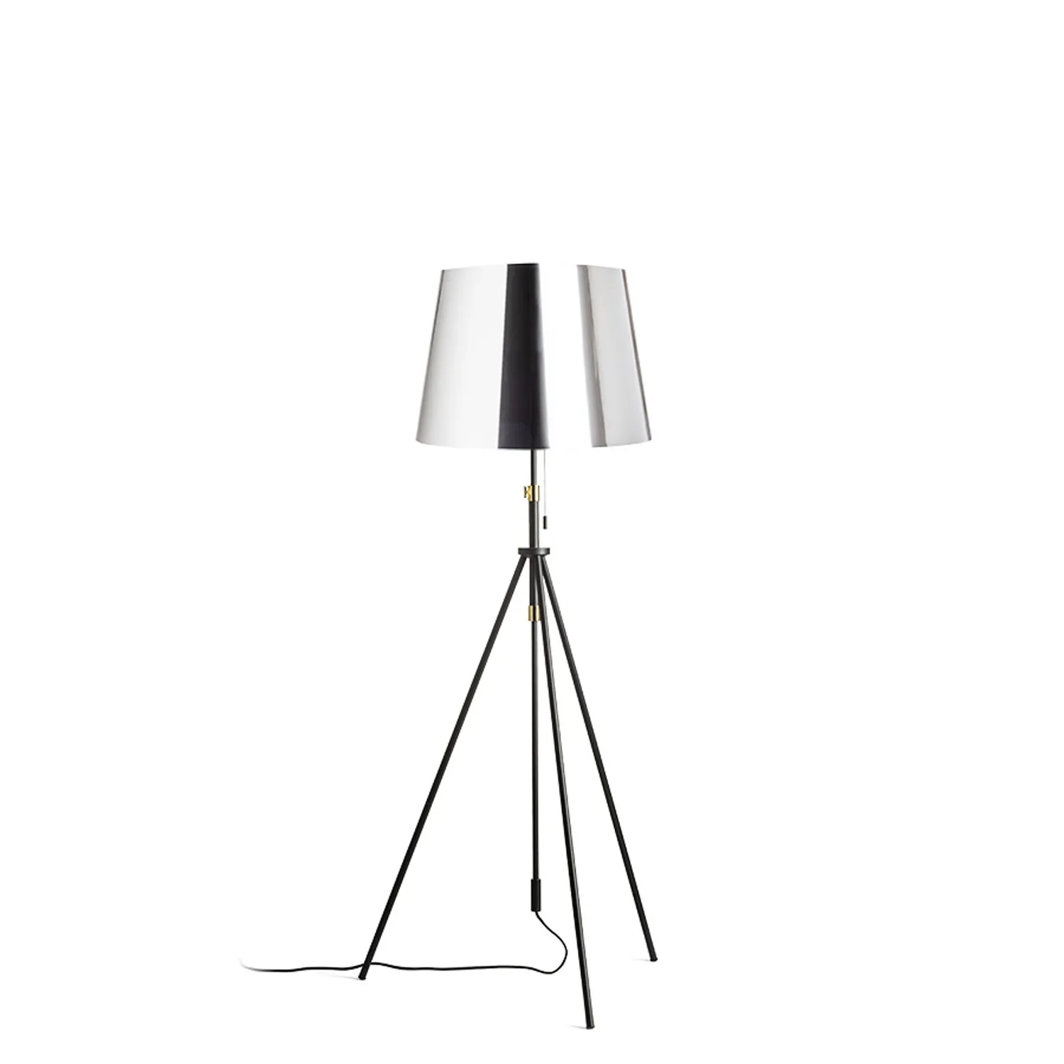 Rendl Light Studio Luton Ilusion lampadar E27 negru crom reglabil