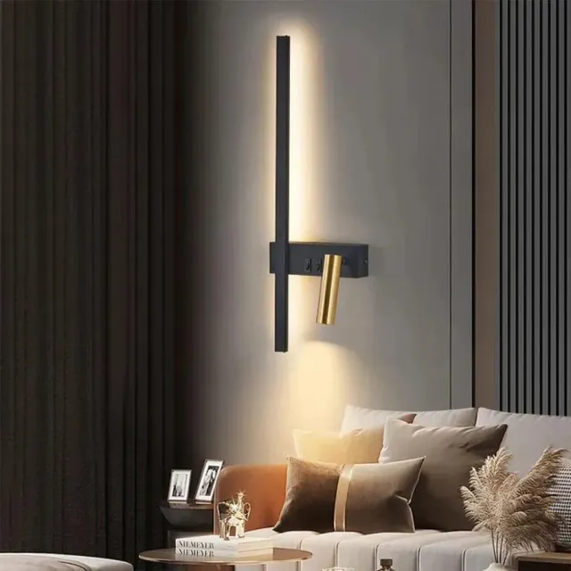 Alessandro Design Glory 9W aplica perete LED negru auriu