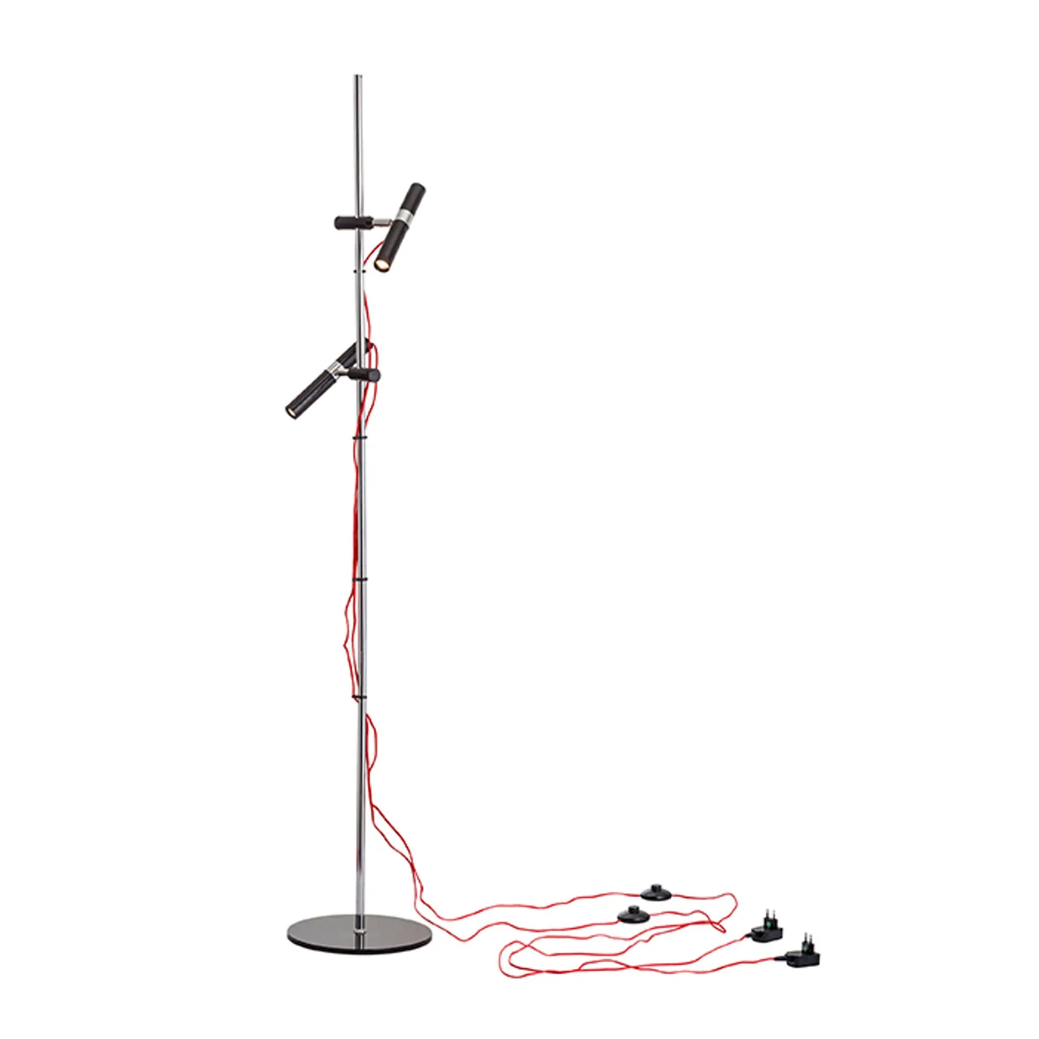 Rendl Light Studio Viper FL lampadar negru 2 spoturi LED