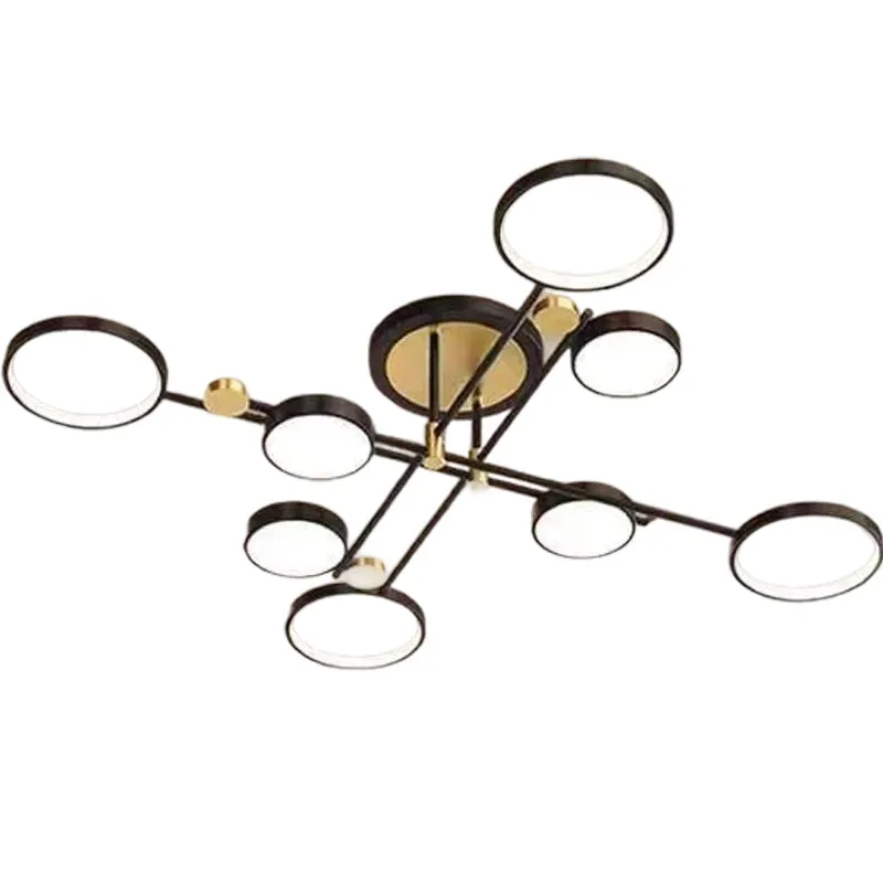 Alessandro Design LT721/8BK+GD candelabru LED negru-auriu