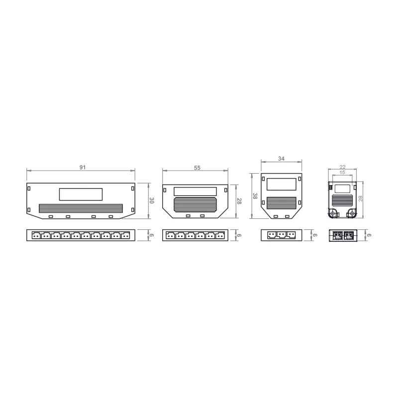 Furnika conector LED distribuitor prize mobilier