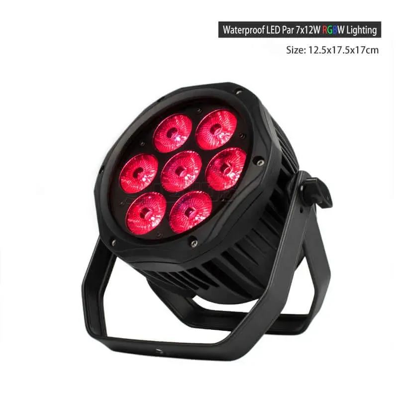 Shehds Par LED 7x12W RGBW impermeabil pentru exterior