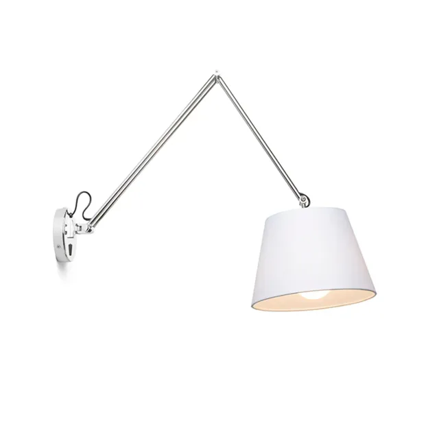Rendl Light Studio Ashley aplica perete brat textil alb crom