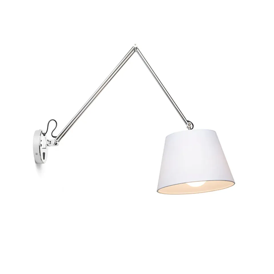 Rendl Light Studio Ashley aplica perete brat textil alb crom