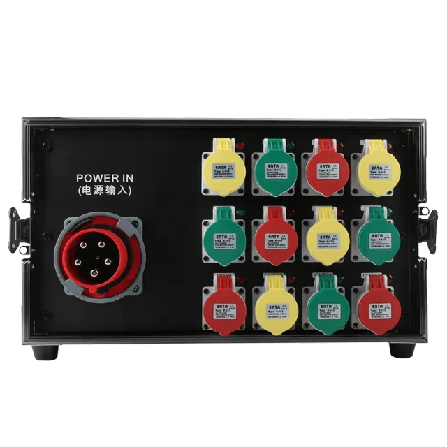 Shehds Flight Case 7U cutie distribuție 16A 12 canale