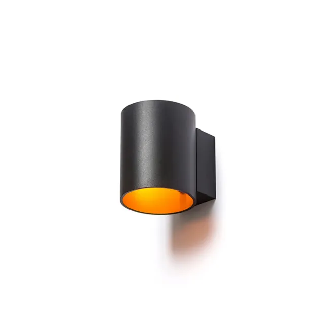 Rendl Tuba W aplica negru auriu G9 up-down