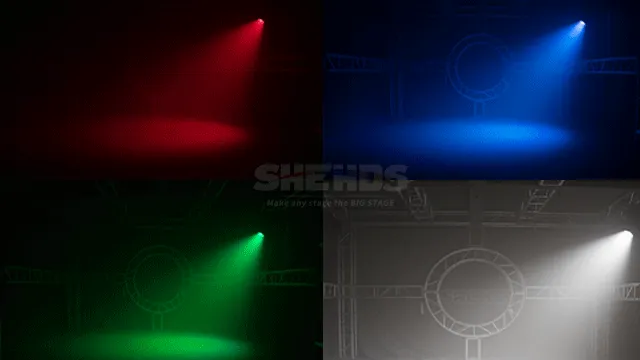 Shehds COB 400W moving head alb cald rece RGBY