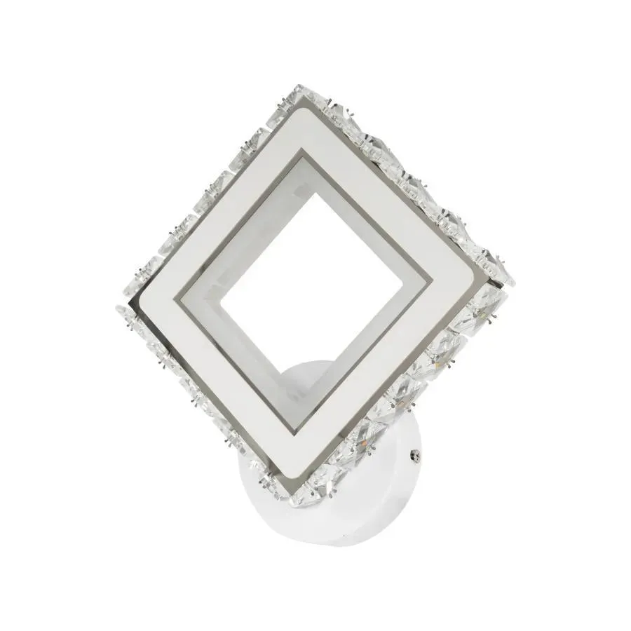Alessandro Design Terrano 24W aplica LED cristale alba patrata