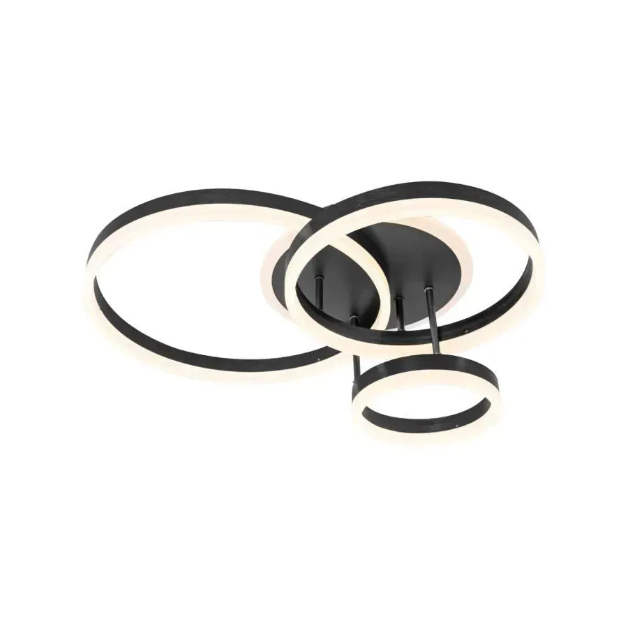 Alessandro Design LYRA lustra LED neagra 100W dimabila