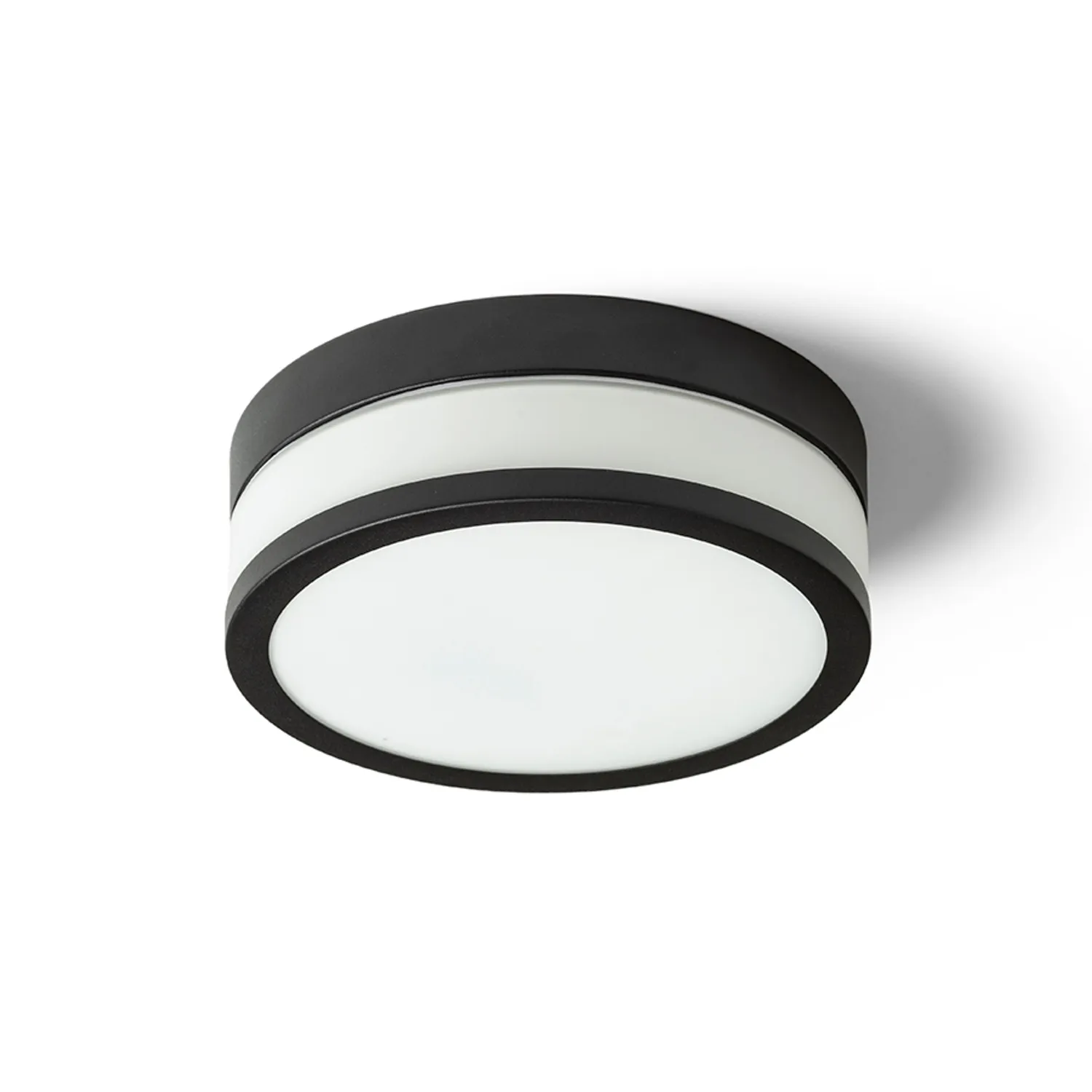 Rendl Cira LED 23 plafoniera neagra opal baie
