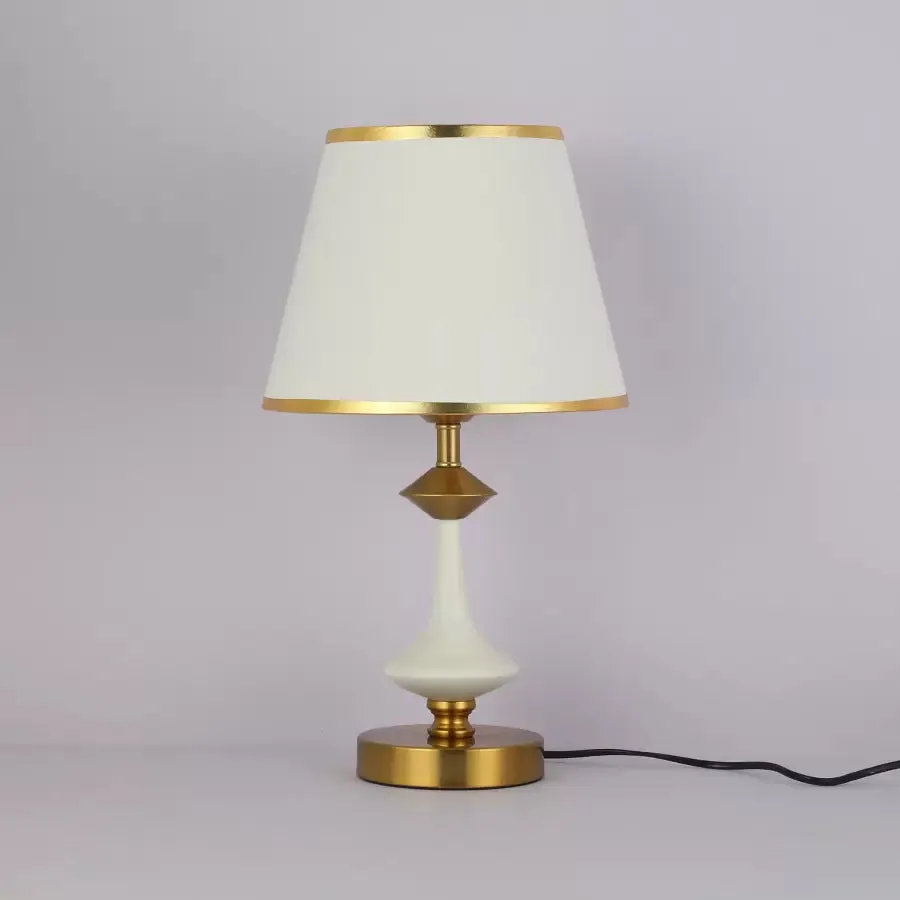 Alessandro Design Nevaeh veioză E27 alb-auriu 45cm