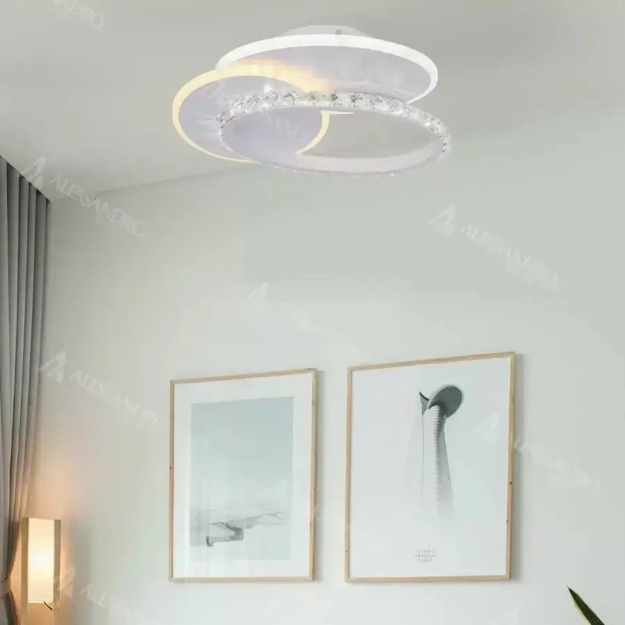 Alessandro Design HOLLANCE lustra LED 24W alba 3 elemente