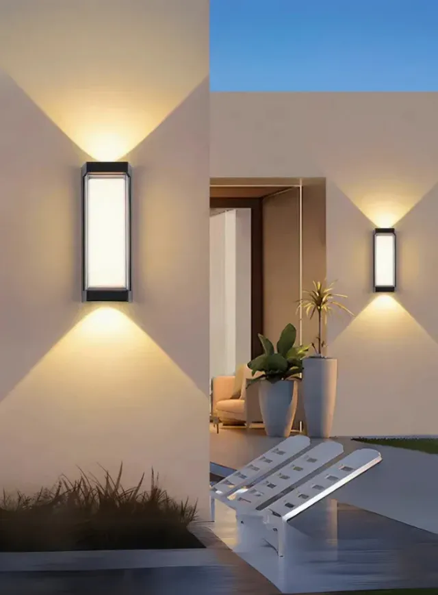 Alessandro Design AX217 aplica perete LED 2x10W neagra exterior