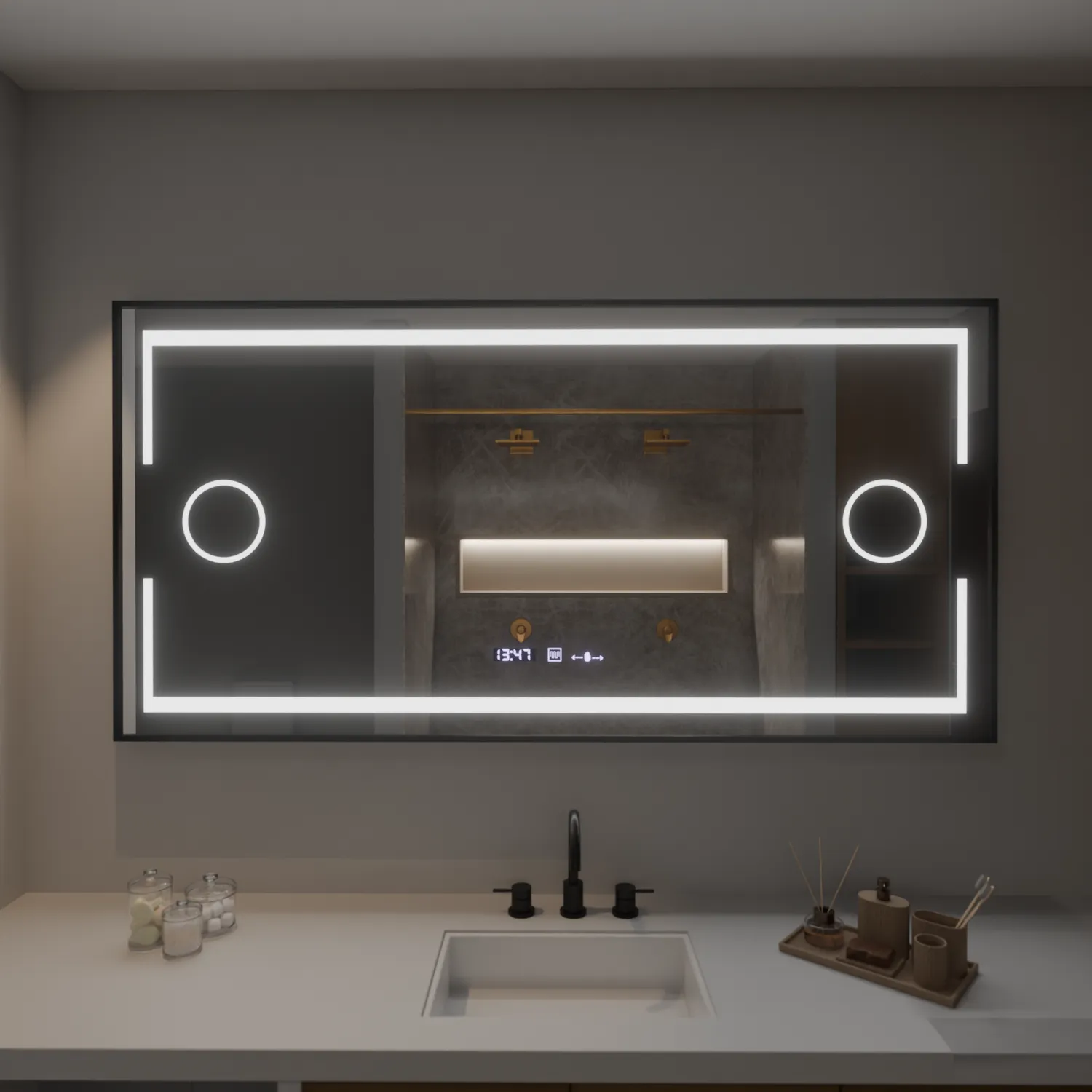 Alessandro Design Marcello oglinda LED 160x80cm cu dezaburire