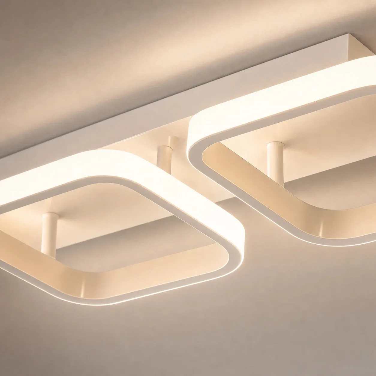 Alessandro Design VERTEX lustră LED albă 34W 3 pătrate