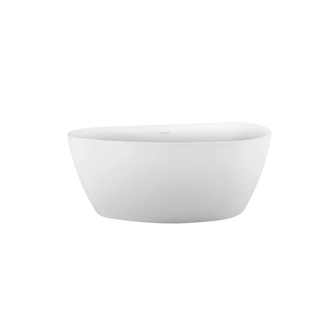 Alessandro Design cada freestanding semi-ovala 150x72 alba acril