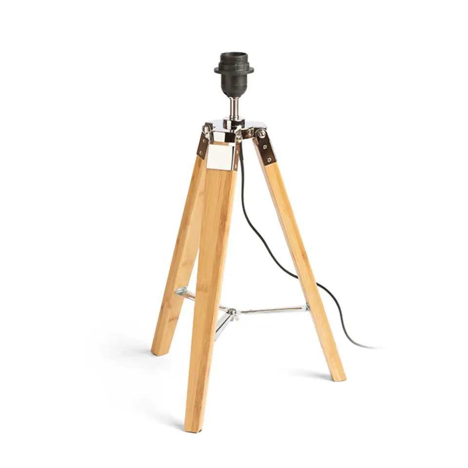 rendl light studio Alvis baza lampa masa bambus E27