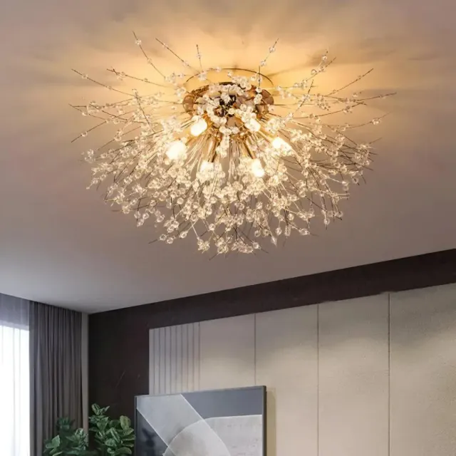 Alessandro Design RONDO Vivace candelabru cristal auriu 6xG9 50cm