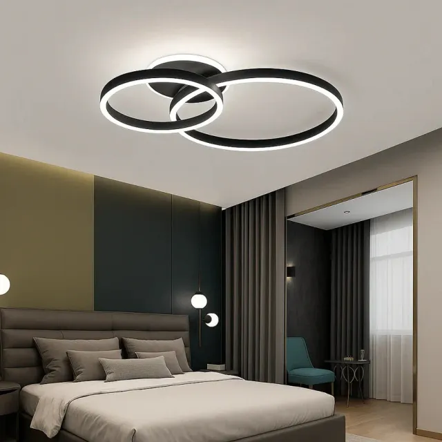 Alessandro Design Lilith LT511/30+40+50BK lustra LED neagra 93W