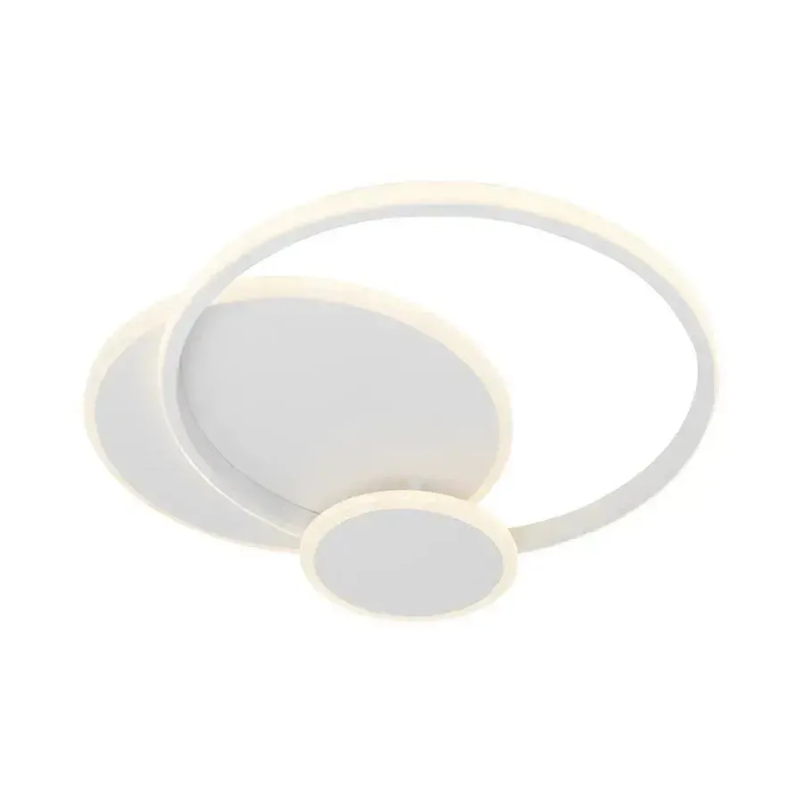 Alessandro Design Silvian lustra LED alba 58W 3 cercuri
