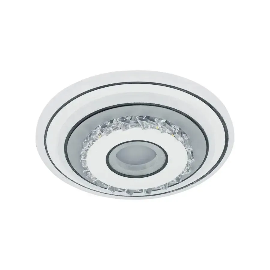 Alessandro Design Serilda lustra LED 40W alba 20cm cristal
