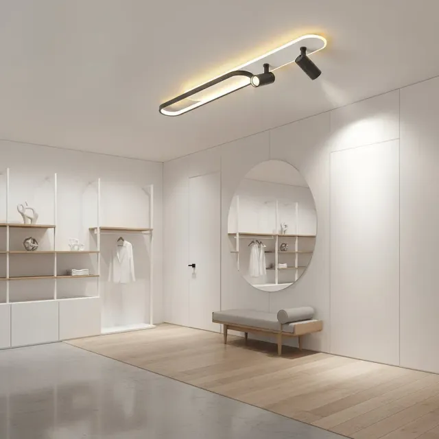 Alessandro Design Fisso Camilla lustra LED 69W neagra