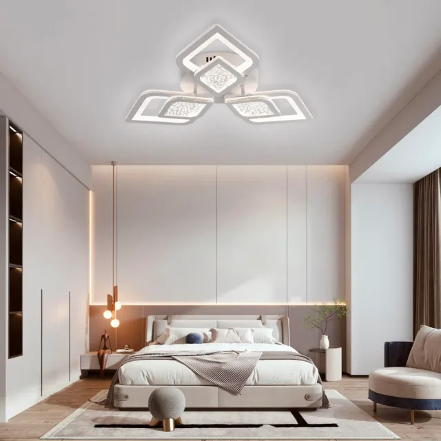 Alessandro Design Dalia lustra LED alba 3 petale 67W
