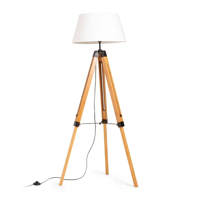 Rendl Alvis lampadar crem bambus E27