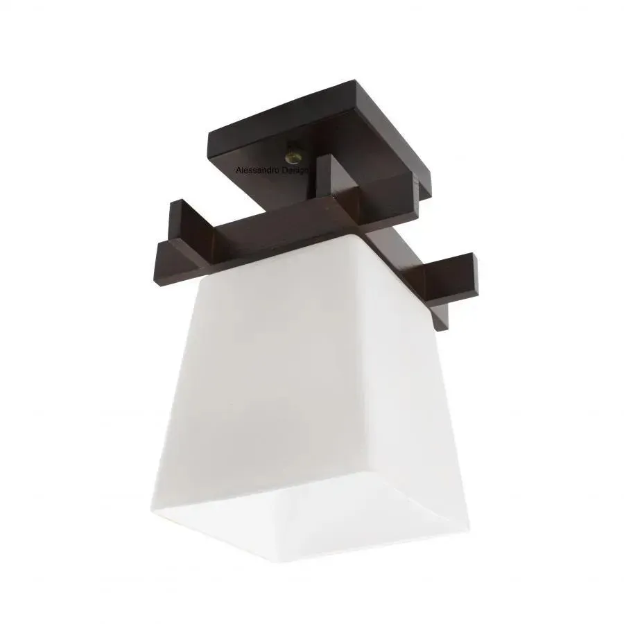 Alessandro Design Cala lustra E27 lemn maro-alb