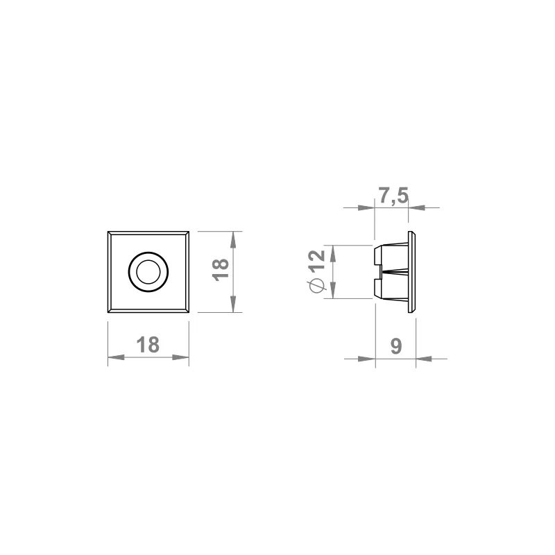 Furnika Mini Point spot LED incastrat rotund
