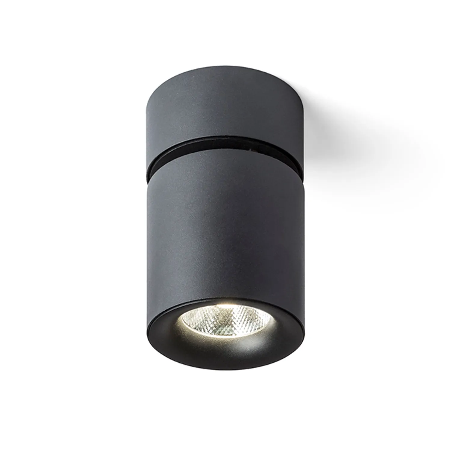 Rendl Condu spot tavan LED negru cilindric