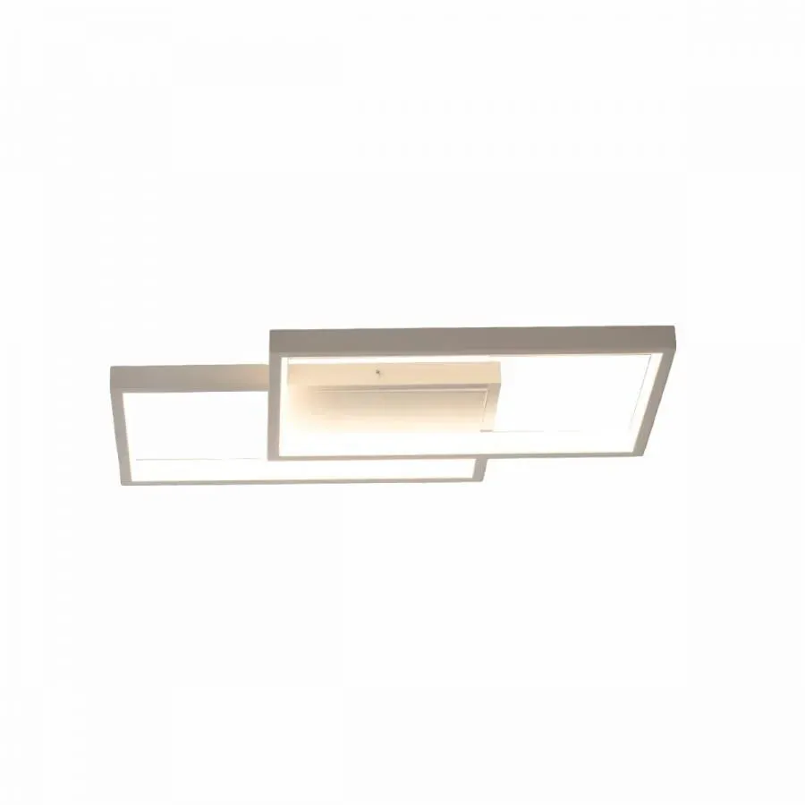 Alessandro Design LANDYN 37W lustra LED alba 2 patrate