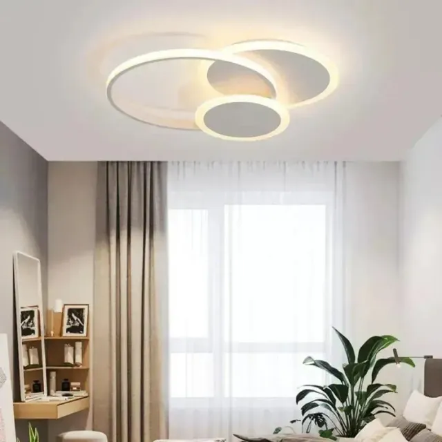 Alessandro Design Silvian lustra LED alba 58W 3 cercuri