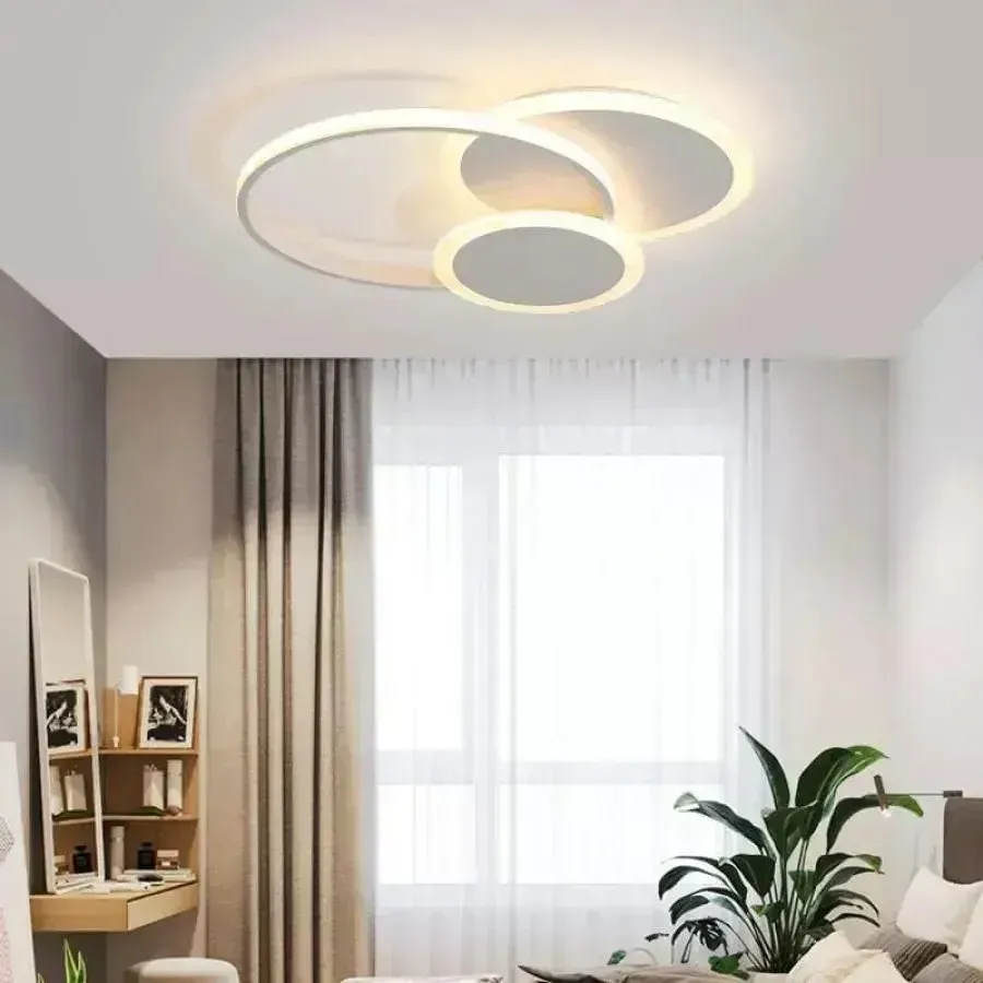 Alessandro Design Silvian lustra LED alba 58W 3 cercuri