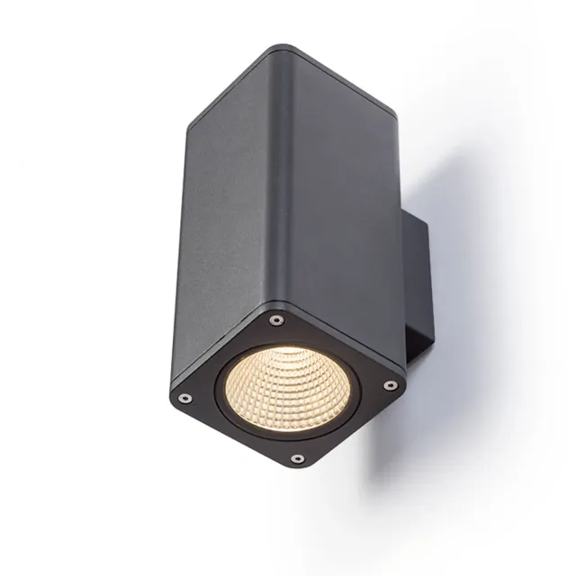 Rendl Mizzi SQ II aplică perete antracit 2x12W