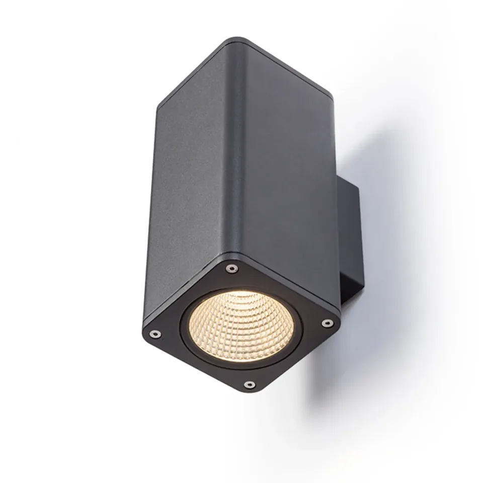 Rendl Mizzi SQ II aplică perete antracit 2x12W