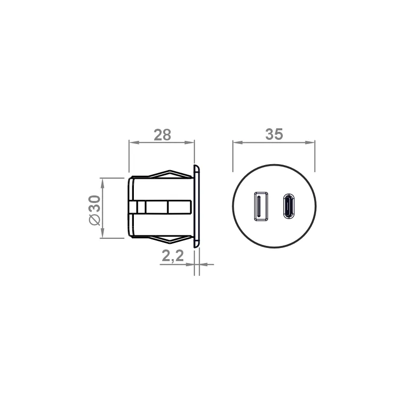 Furnika USB R Charger A-C încărcător mobilier