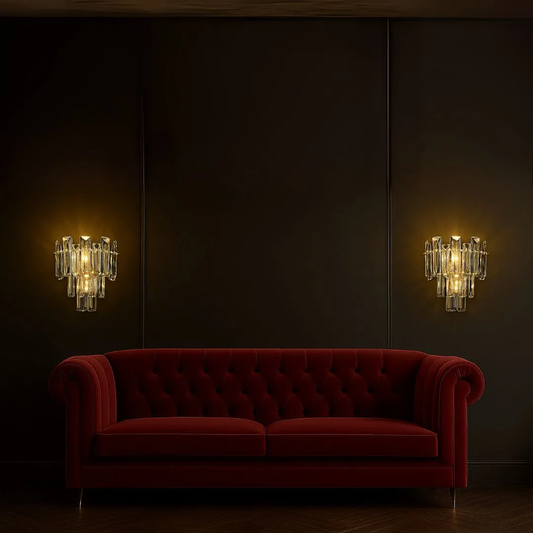 Alessandro Design Belmonte aplică perete cristal 3xE14 transparentă