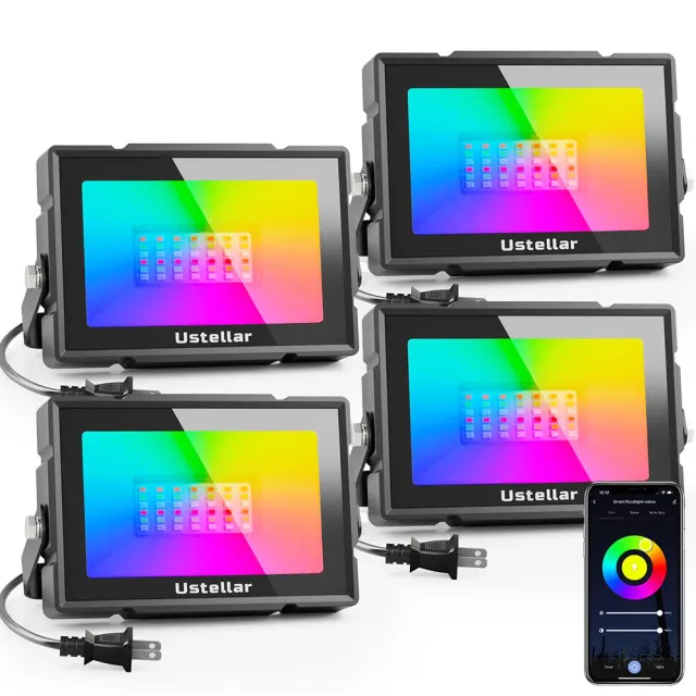 Ustellar TANK Proiector LED Smart RGB 20W set 4 buc