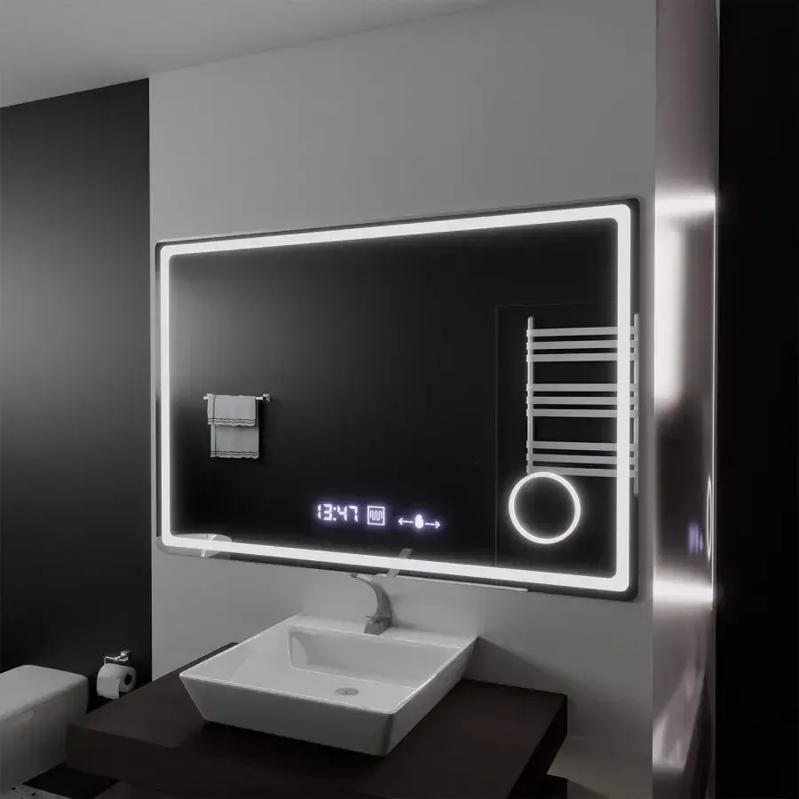 Oglinda LED Alessandro Design Souverain Marcello 120x80cm dimabila lupa