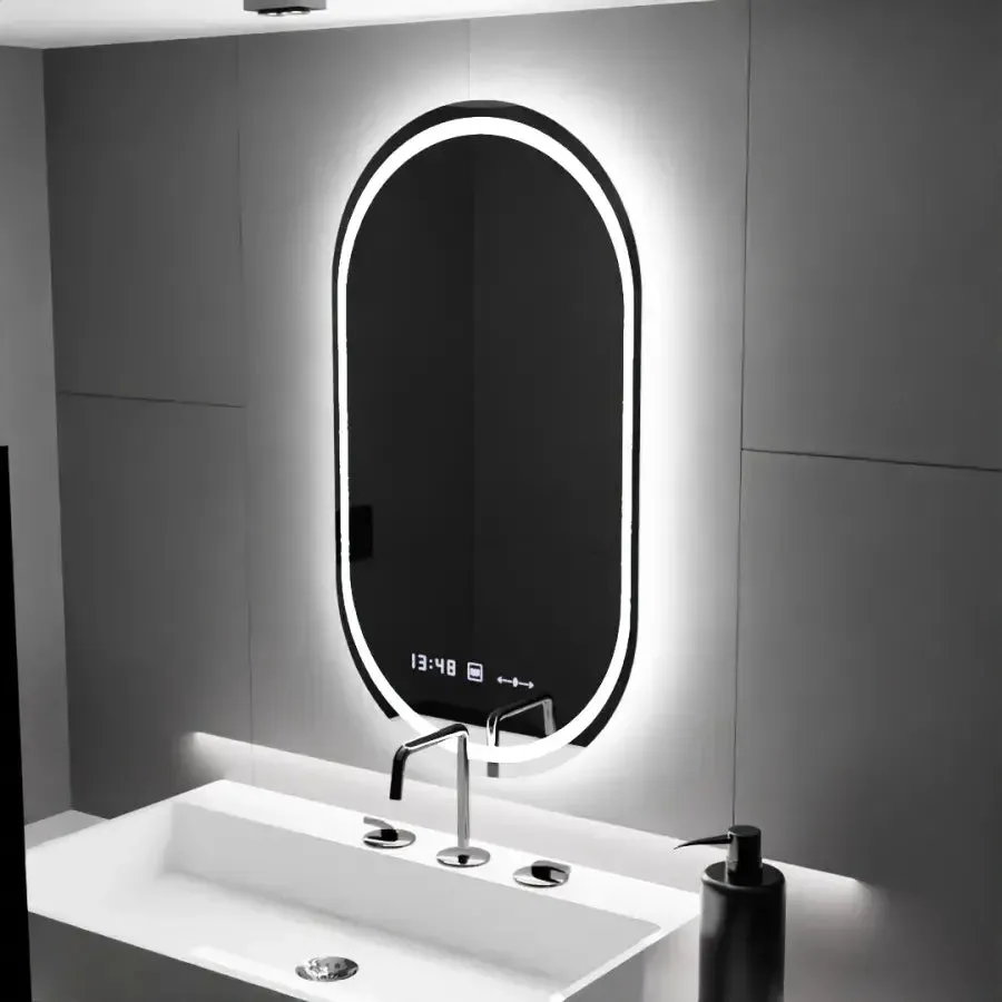 Alessandro Design Eminence Marcello oglinda LED 60x80 ovala cu dezaburire