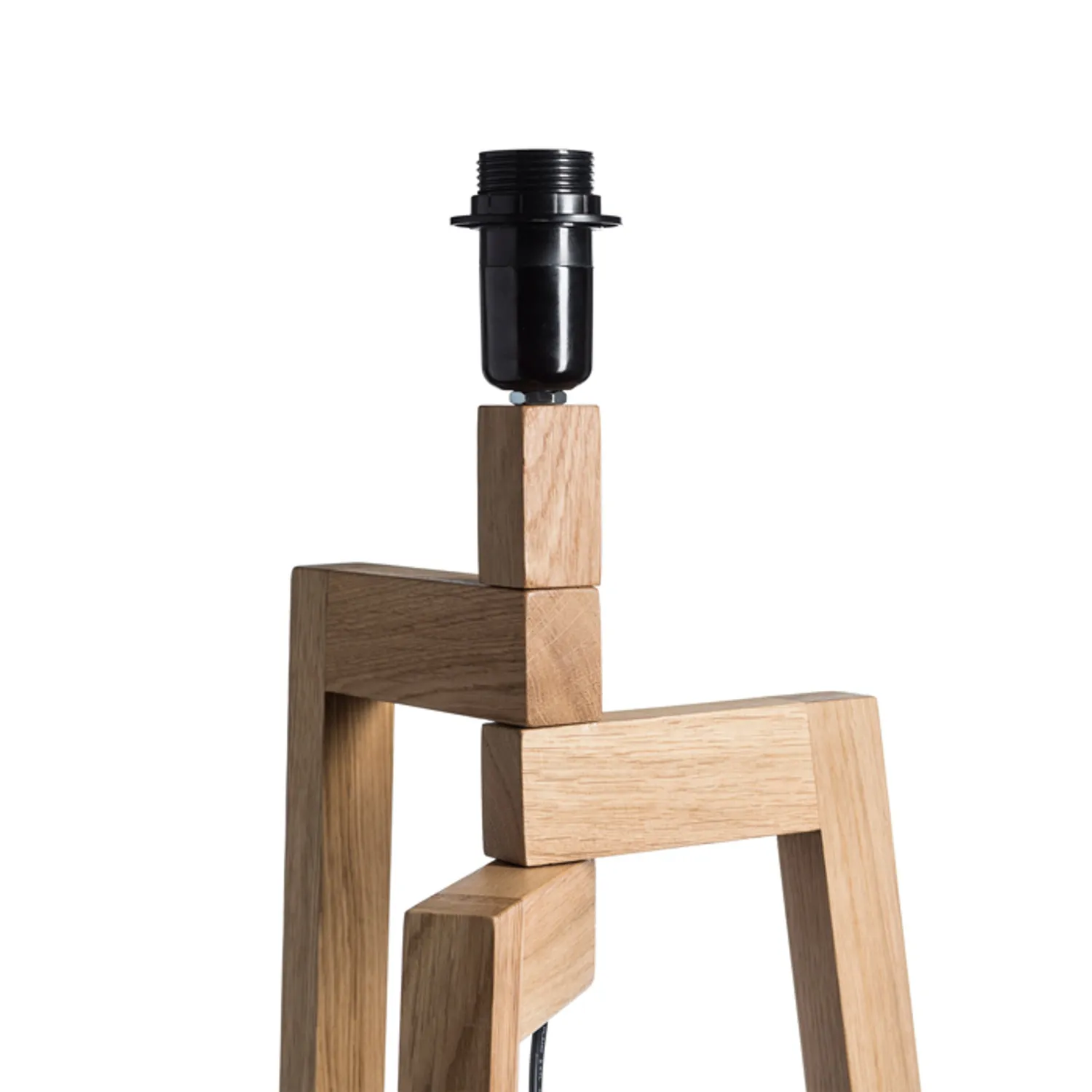 Rendl Light Studio Woody bază lampă masă stejar E27