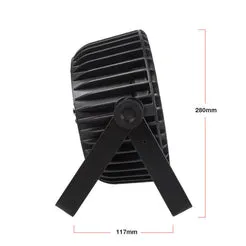 Shehds 18x18W RGBWA+UV Proiector Par LED Plat DMX