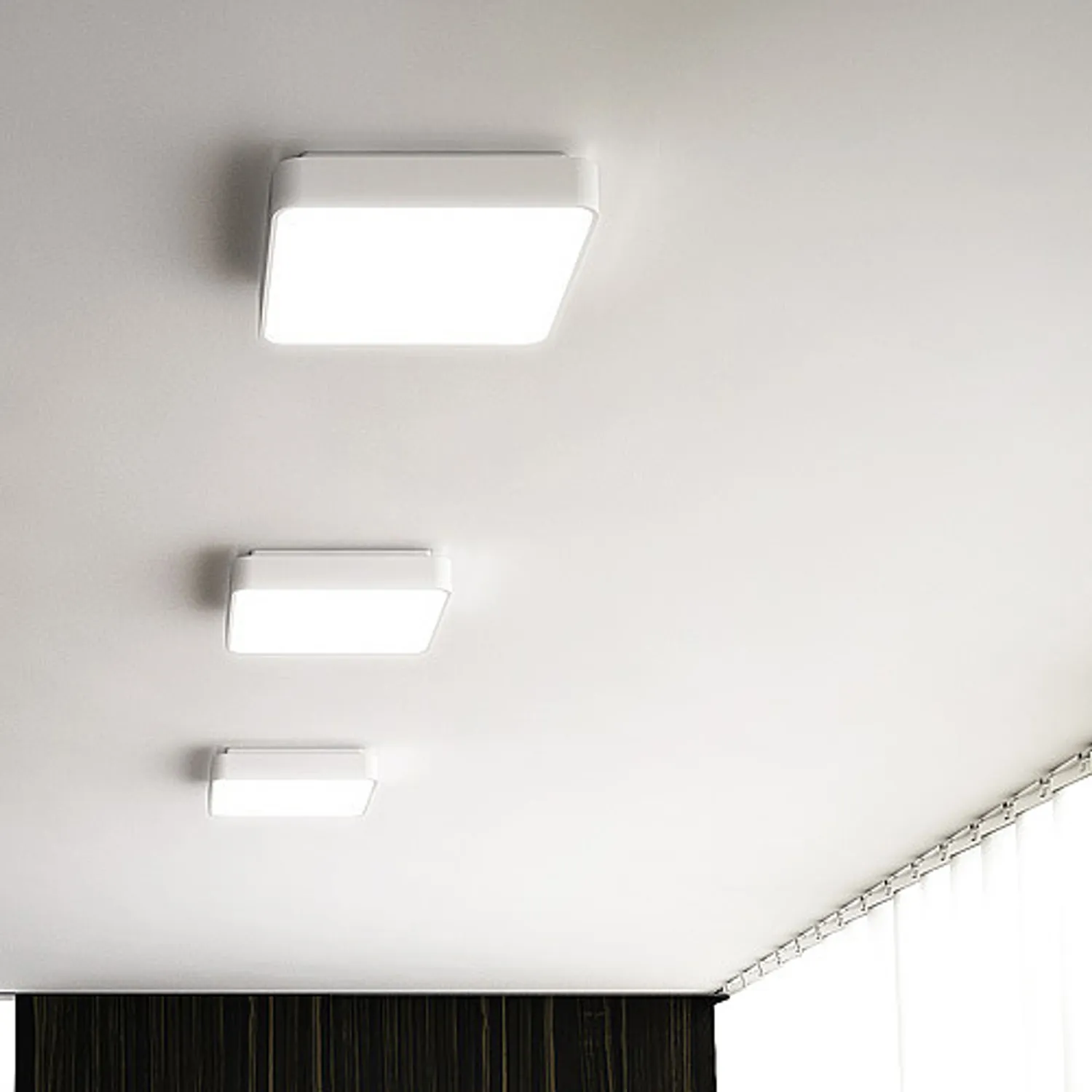 Rendl Light Studio Mensa SQ 40 Plafonieră LED Albă