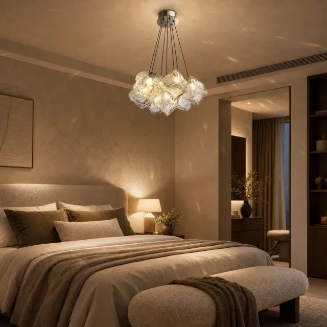 Alessandro Design Ecoluce Modern lustra glob 7xE27 crom